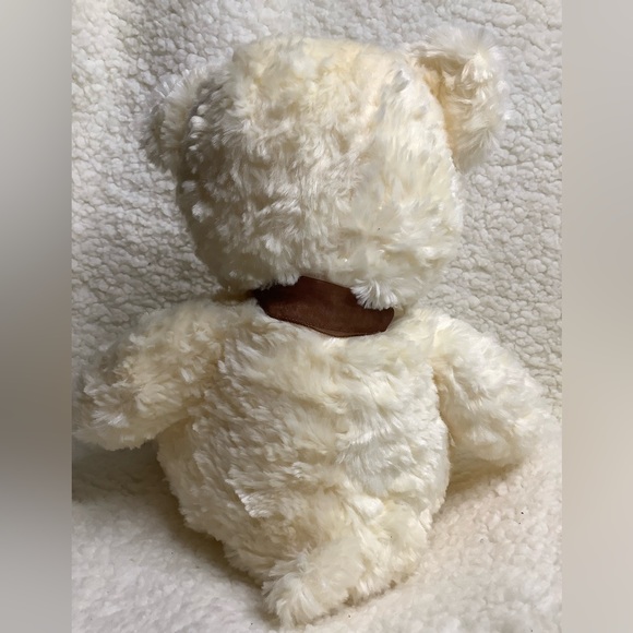 Carlton Cards Beige Teddy Bear with Brown Bow Stuffed Animal Plush Toy - Picture 3 of 6